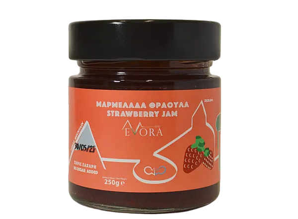 Μαρμελάδα Φράουλα χωρίς ζάχαρη EVORA (250 γρ.)